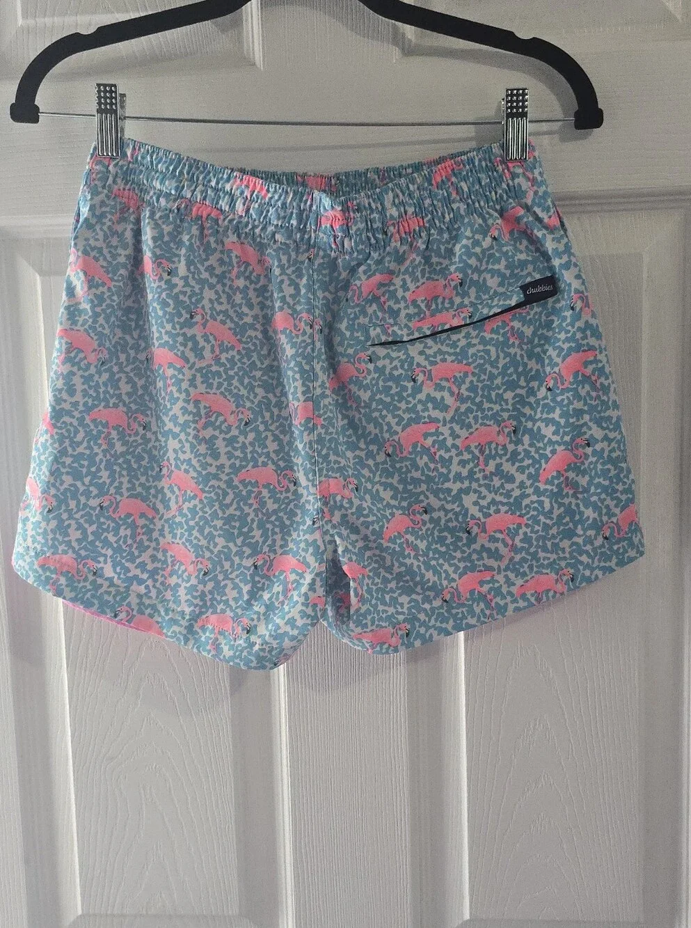 Chubbies Lined Classic Swim Trunk - The Domingos Are For Flamingos 4